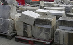 Antique reclaimed limestone building blocks 